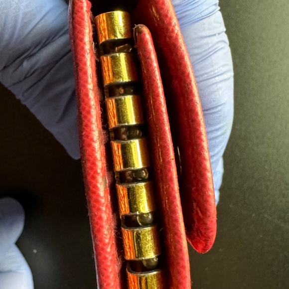 Authentic PRELOVED Pink Prada Saffiano Compact Key Wallet - Picture 6 of 7